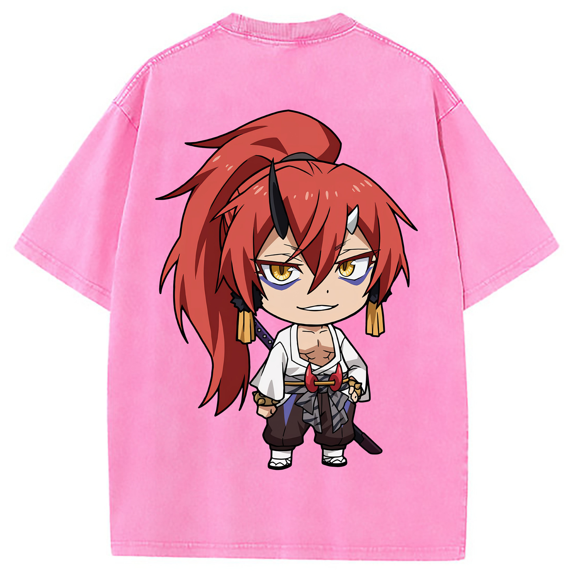 （画像用） 転スラ Regarding Reincarnated to Slime 綿100% ヴィンテージ風 半袖Tシャツ（背面プリント）